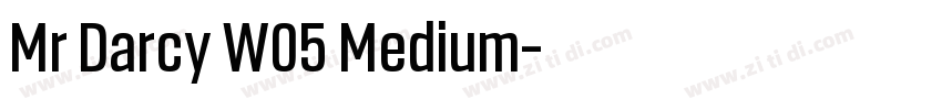 Mr Darcy W05 Medium字体转换
